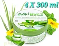 Produktbild: Aloe Vera Gel 4 x 300 ml BETTY`S NATURE 92% Aloe Vera ohne Alkohol NEU