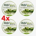 Produktbild: Aloe Vera Gel 4x300ml Betty’s Nature 92% ohne Alkohol vegan Feuchtigkeit