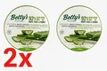 Produktbild: Aloe Vera Gel 2x300ml Betty’s Nature 92% ohne Alkohol vegan Feuchtigkeit
