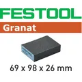 Produktbild: 6x FESTOOL Schleifschwamm Granat 69 x 98 x 26mm P120 * 201082 Schleifblock