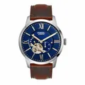 Produktbild: Fossil Townsman uhr für Herren, Mechanisches Automatikwerk mit Edelstahl- oder Lederarmband, Blau, 44MM