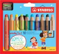Produktbild: STABILO® WOODY MULTITALENTSTIFTE 10 STIFTE 3-IN-1 PLUS ANSPITZER NEU OVP