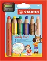 Produktbild: STABILO Multi. stift woody 3 in 1 Buntstift/Wachsmalkreide/Wassermalfarbe, 10er