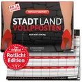 Produktbild: Stadt Land VOLLPFOSTEN® - Rotlicht Edition | Partyspiel ab 16 Jahren DIN A4 Spielblock | Stadt Land Fluss | Gesellschaftsspiel | 50 Blätter | Lustige Spiele | 32 knallharte Kategorien von DENKRIESEN