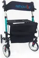 Produktbild: Leichtgewicht Reise-Rollator Aluminium Vierrad Rollator grün, faltbar…