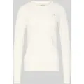 Produktbild: Gant Strickpullover mit Label-Detail in Ecru, Größe XXL