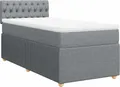 Produktbild: vidaXL Boxspringbett mit Matratze Hellgrau 80x200 cm Stoff