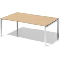 Produktbild: Bisley Chefarbeitsplatz/Konferenztisch Cito BxTxH 200x120x65-85cm ahorn/verkehrsweiß