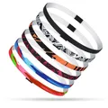 Produktbild: Haarband Herren, 6 Stück Sport Stirnbänder Unisex, Elastische Haarband Jungs Haarband Sport Haarband, Anti-Rutsch/Thin, für Fitnessstudio/Hockey/FußBall/Tennis/Yoga/Laufen