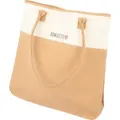 Produktbild: Bonizetti Korktasche Tragetasche CARINA 36cm x 36cm x 9cm Damentasche aus recyceltem Canvas und Kork fein vegane und nachhaltige Handtasche, Henkel... - Naturbelassen