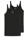 Produktbild: Schiesser Damen Tops | Organic Cotton | 2er Pack | 174389 (48, schwarz)