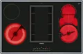 Produktbild: Siemens PowerLine ET845FM11E - iQ500 Elektrokochfeld mit Dunstabzug mit 5 Jahre Garantie, Bräter Zone, Mit Rahmen aufliegend, 80 cm
