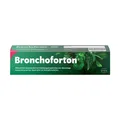 Produktbild: Bronchoforton® Salbe – Erkältungssalbe mit rein pflanzlichen Wirkstoffen. Löst zähen Schleim, erleichtert das Abhusten; mit Eukalyptus-, Fichtennadel- und Pfefferminzöl