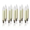 Produktbild: Ersatz Birne Lichterkette Schaftkerze 10er Set Sockel E10 Weihnachten 16 V 3 W