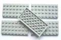 Produktbild: LEGO Bricks 3035 City Platten (4 x 8 Zapfen, 5 Stück), Hellgrau