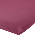 Produktbild: Erwin Müller Topper-Spannbettlaken Freising Elasthan-Jersey-Stretch - aubergine Größe 120x200 cm - 130x220 cm - dehnbar, antipilling, bügelfrei, Rundumgummi