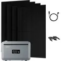 Produktbild: Growatt Balkonkraftwerk Set NEXA 2000 Speicher 2048 Wh mit 2000 W Bifazial Glas-Glas Full-Black