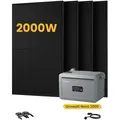 Produktbild: Growatt NEXA 2000 All-in-One Speicher für Balkonkraftwerke, mit 4 x 500W Bifaziale Solarmodule,by Powerness - Growatt NEXA 2000 | 2048Wh / Powerness Express (Lieferzeit: 5-14 Werktage)