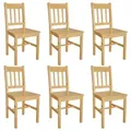 Produktbild: vidaXL Esszimmerstühle 6 Stk. Kiefernholz