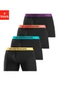 Produktbild: Bruno Banani Boxer Boxershorts für Herren (Packung, 4-St) mit längerem Bein und auffälligen Logobund