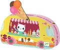 Produktbild: Djeco - (N) Formenpuzzle: Ice cream truck - 16pcs