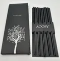 Produktbild: AOOSY 5-Paar Fiberglas Spülmaschinenfeste Essstäbchen Japanische Essstäbchen