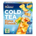 Produktbild: Meßmer Cold Tea Eistee Pfirsich | Schwarzer Tee mit Pfirsich-Geschmack | Kaltaufguss | ohne Zuckerzusatz | 14 Pyramidenbeutel