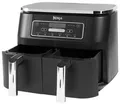 Produktbild: Ninja AF300EU Foodi Dual Zone Heißluftfritteuse, bis 2400 W, 6 Einstellungen, 3.8 L pro Schublade/ 7.6 L gesamt, schwarz/grau