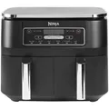 Produktbild: Ninja AF300EU Foodi Dual Zone Heißluft-Fritteuse schwarz LED-Display 7,6 Liter