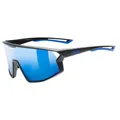 Produktbild: uvex skyryse - Sportbrille für Damen und Herren - starker Schutz vor Sonnenstrahlung - direkte Rahmenbelüftung - black matt/blue mirror - one size