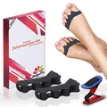 Produktbild: Valgofit® 4x Zehenspreizer Hallux Valgus aus Silikon – Komfortable Zehentrenner für Damen & Herren – Mit Gratis Trainingsband & eBook