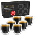 Produktbild: PREMIUM doppelwandige Espressogläser 100ml - 6er Set - Gastronomie Qualität -...