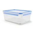Produktbild: EMSA Clip & Close Frischhaltedose, rechteckig, 3,7 L, Aufbewahrungsbox, 100 Prozent dicht, spülmaschinen-, gefrier-, mikrowellenfest, Transparent, Blau, Made in Germany, 512888