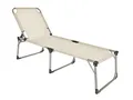 Produktbild: XXL Sonnenliege ABACO, beige Aluminium / Kunststoffbespannung, klappbar, Liege