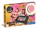 Produktbild: Clementoni Crazy Chic Make-up Artist - Schminkkasten, buntes Make-up Set mit glitzerndem Lidschatten, Rouge & Lipgloss, beleuchteter Kosmetiktisch für Kinder ab 6 Jahren, 18744