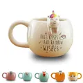Produktbild: Winkee - Pet Friends Einhorn-Tasse Nia I Super süße Kaffeetasse & Teetasse I Großer Becher- ca. 450 ml
