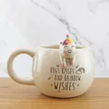 Produktbild: Tier Kaffeebecher mit Einhorn-Figur und Spruch