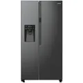 Produktbild: Gorenje Side-By-Side Superior, Schwarz, Metall, Kunststoff, Glas, 2,2 Schubladen, 91.5x178.6x69.8 cm, LED-Innenbeleuchtung, elektronische Temperaturregelung, No-Frost, Eiswürfelbereiter, Wasserspender, Küchen, Küchenelektrogeräte, Kühl- & Gefrierschränke, Side by Side Kühlschränke