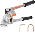 Produktbild: VEVOR Rohrbiegegerät, 6,35/9,525/12,7 mm Außendurchmesser, 3-in-1-Rohrbieger mit manueller Wasserwaage, 180°-Biegewerkzeug für Kupfer-Aluminium-Rohre für Autoreparaturen, HVAC-Klimaanlagen