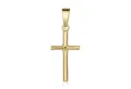 Produktbild: Materia Kreuzanhänger Damen Gold Kreuz Religion klein filigran KA-305, 925 Sterling Silber, vergoldet