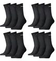 Produktbild: PUMA Unisex Crew Socks Socken Sportsocken MIT FROTTEESOHLE 12er Pack Black 200-43/46