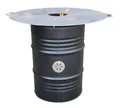 Produktbild: Komplettset Feuertonne Feuerplatte 100cm Grilltonne Plancha Feuerkorb Abstandshalter Set Schwarz
