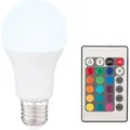 Produktbild: E27 led - 10 Watt, 850 Lumen, 2770 - 6000 k, rgb Farbwechsel mit Fernbedienung