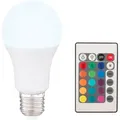 Produktbild: E27 Led - 10 Watt, 850 Lumen, 2770 - 6000 K, Rgb Farbwechsel Mit Fernbedienung