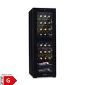 Produktbild: Klarstein Shiraz 39 Duo Weinkühlschrank 2 Zonen 105l 39 Flaschen Schwarz 39 Flaschen 2 Kühlzonen