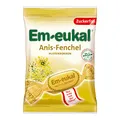 Produktbild: Em-eukal Anis-Fenchel Hustenbonbon zuckerfrei 75g – Kräutersanfter Geschmack mit ätherischen Ölen und feinem Anis- und Fenchelextrakt – Mit leichter Mentholnote (1 x 75g)