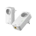Produktbild: Hama PowerLAN-Adapter Socket 600 Mbit-s Ethernet LAN Weiß 2 Stück 53307