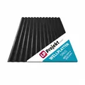 Produktbild: LP Projekt Wellplatte 90×117cm | Robust & wetterfest Wellplatte Dach Kunststoff für Carport, Garten & Terrasse | Stabile & langlebige Dachbleche in verschiedenen Farben & Sets (1 Stück, Sinus Schwarz)
