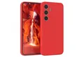 Produktbild: EAZY CASE Handyhülle TPU Silikonhülle für Galaxy S25 / S25 Plus 6,2 Zoll, Silikon Schutzhülle mit Kameraschutz stoßfest Handycover elastisch Rot