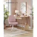 Produktbild: SONGMICS HOME Bürostuhl Schreibtischstuhl, Drehstuhl, breite Sitzfläche, mit Fußkreuz - Rosa